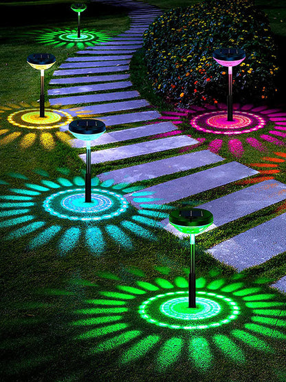 Tuinpadverlichting – LED Buitenlamp met Warmwit en Multikleur