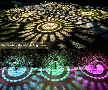 Tuinpadverlichting – LED Buitenlamp met Warmwit en Multikleur