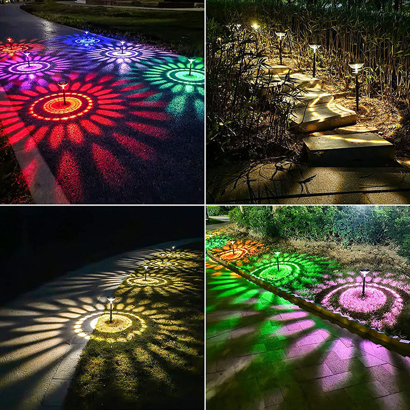 Tuinpadverlichting – LED Buitenlamp met Warmwit en Multikleur