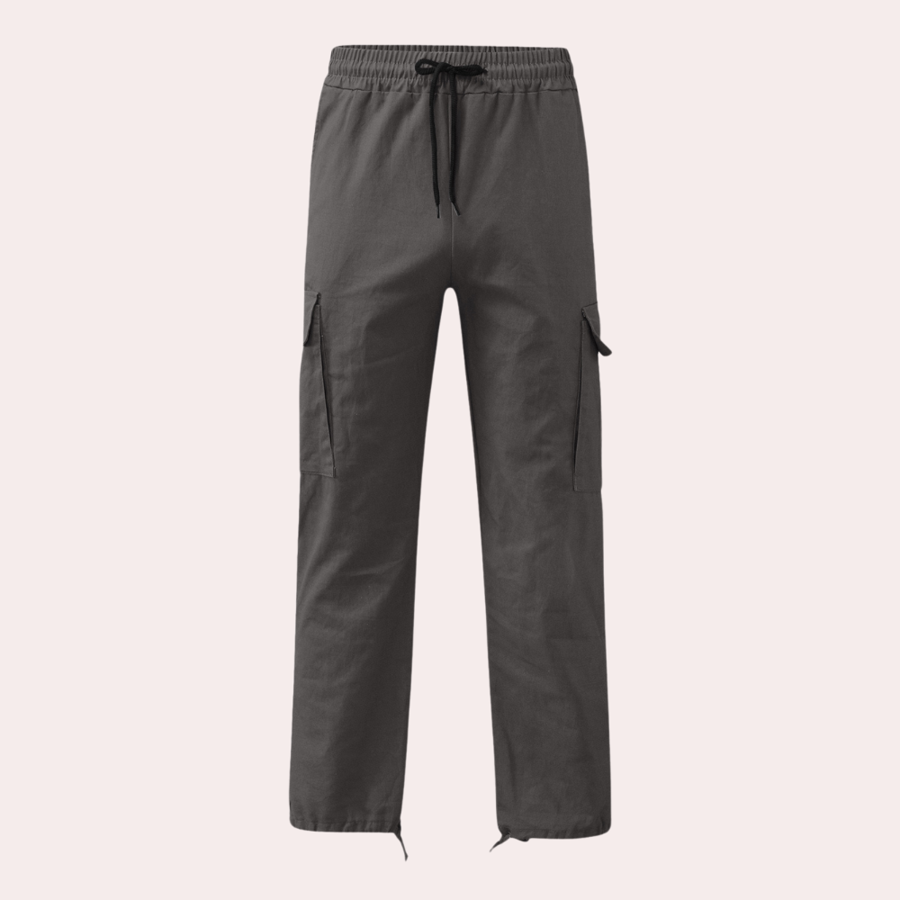 Heren Relaxed Fit Cargobroek – Comfortabele Broek met Ruime Zakken