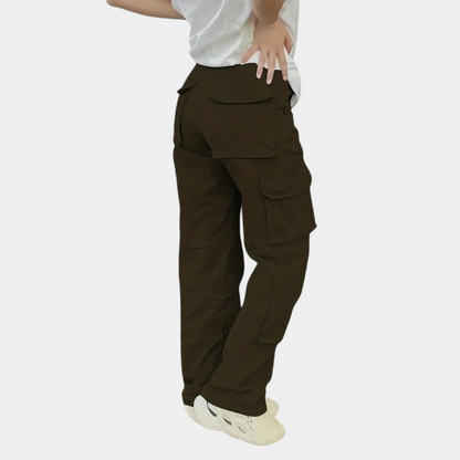 Mariva Dames Cargo Broek Recht Model met Zakken