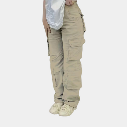 Mariva Dames Cargo Broek Recht Model met Zakken