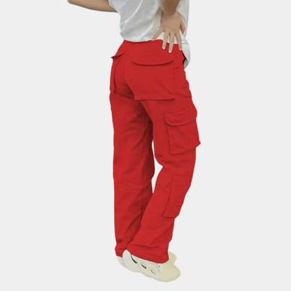 Mariva Dames Cargo Broek Recht Model met Zakken
