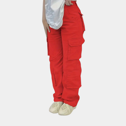 Mariva Dames Cargo Broek Recht Model met Zakken