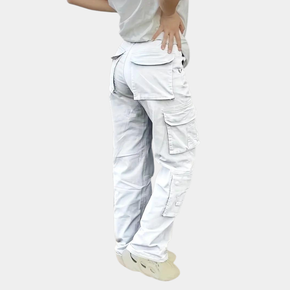 Mariva Dames Cargo Broek Recht Model met Zakken