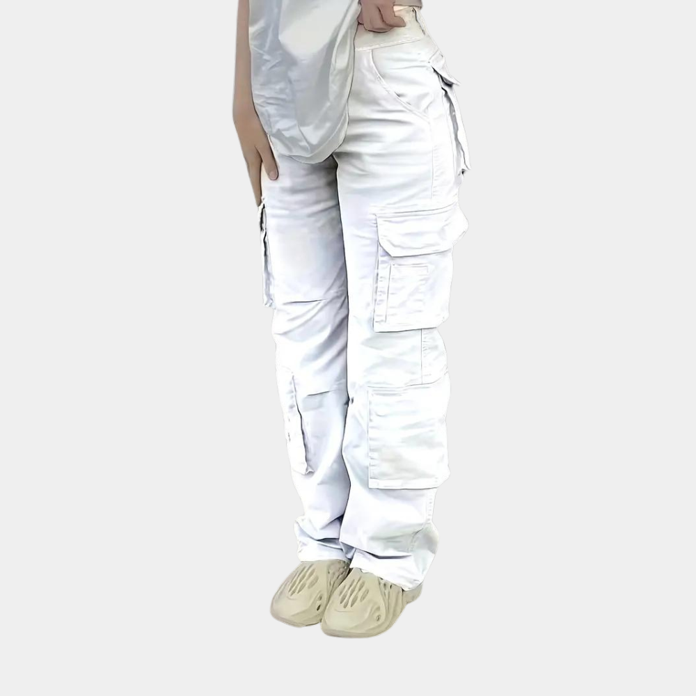 Mariva Dames Cargo Broek Recht Model met Zakken