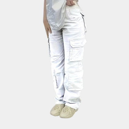Mariva Dames Cargo Broek Recht Model met Zakken