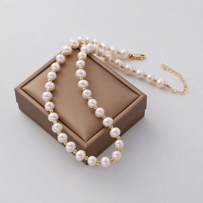 Elara Zoetwaterparel Hanger Ketting Dames Elegant Tijdloos
