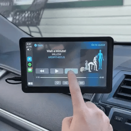 Draadloos Autodisplay met Navigatie en Handsfree Bediening