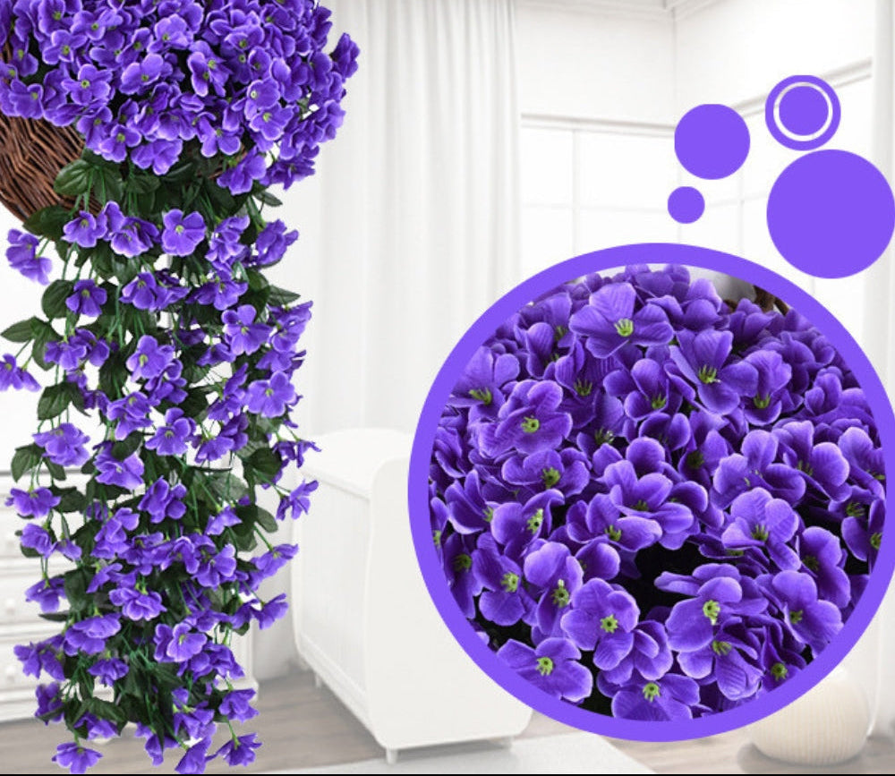 Livia Orchideeën Cascade Kunstbloemen Hangdecoratie 75 cm