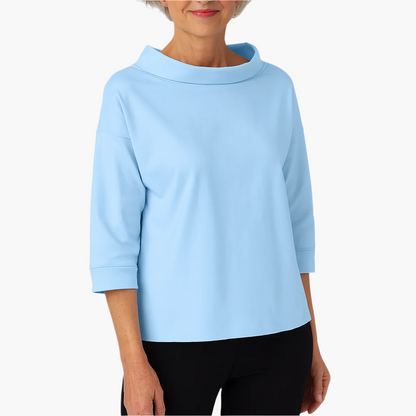 Dames Elegante Top met Staande Kraag – Perfect voor Dagelijks en Feestelijk Gebruik