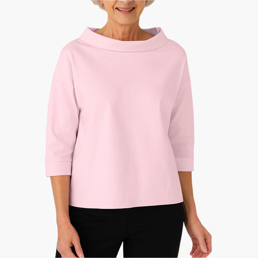 Dames Elegante Top met Staande Kraag – Perfect voor Dagelijks en Feestelijk Gebruik