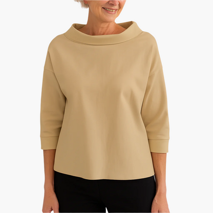 Dames Elegante Top met Staande Kraag – Perfect voor Dagelijks en Feestelijk Gebruik