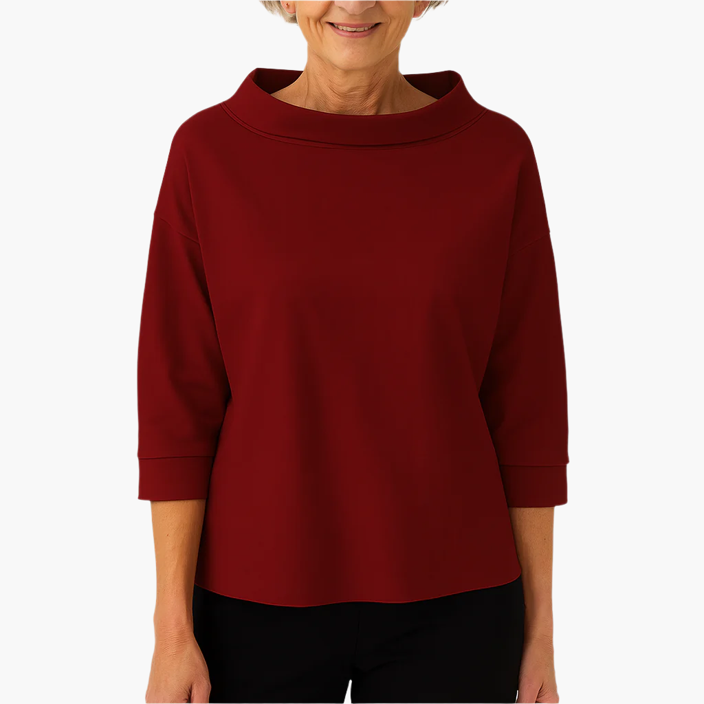 Dames Elegante Top met Staande Kraag – Perfect voor Dagelijks en Feestelijk Gebruik