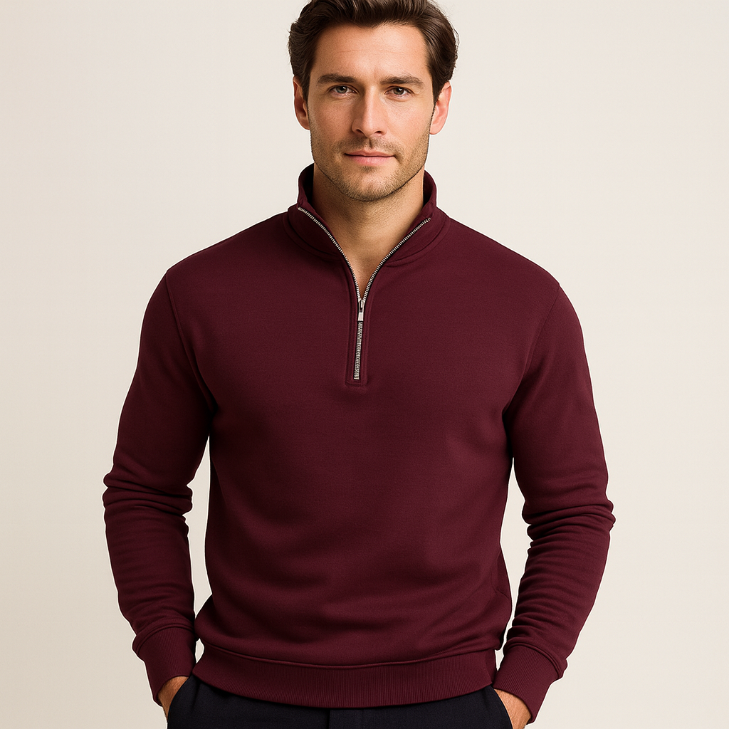 Luxe Heren Half-Zip Trui – Zacht, Modern en Veelzijdig