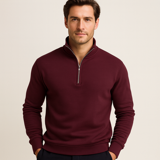 Luxe Heren Half-Zip Trui – Zacht, Modern en Veelzijdig