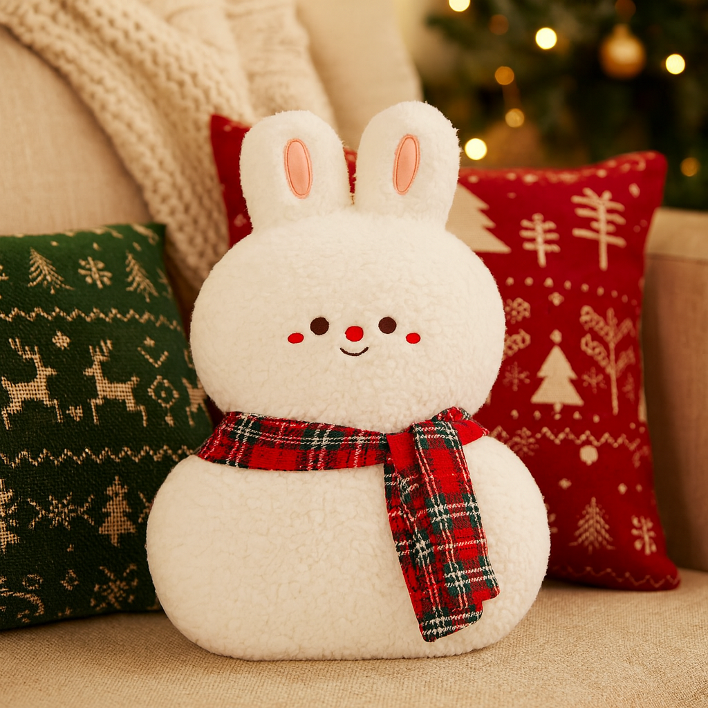 KerstKuss Knuffelkussen met Kerstfiguren – Feestelijke Decoratie