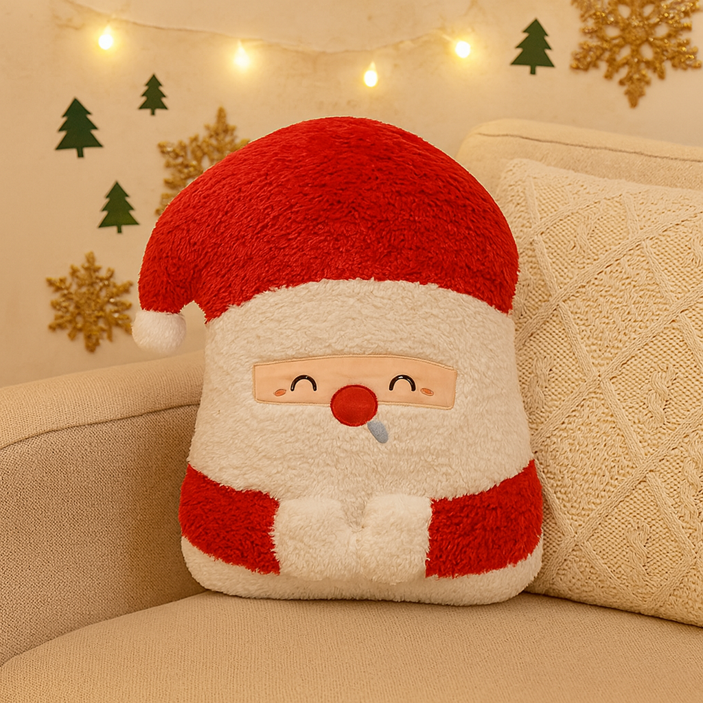 KerstKuss Knuffelkussen met Kerstfiguren – Feestelijke Decoratie