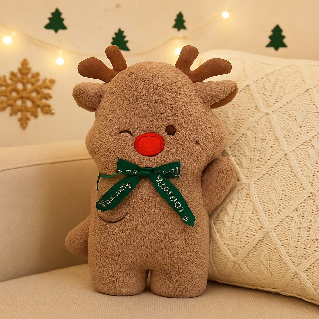 KerstKuss Knuffelkussen met Kerstfiguren – Feestelijke Decoratie