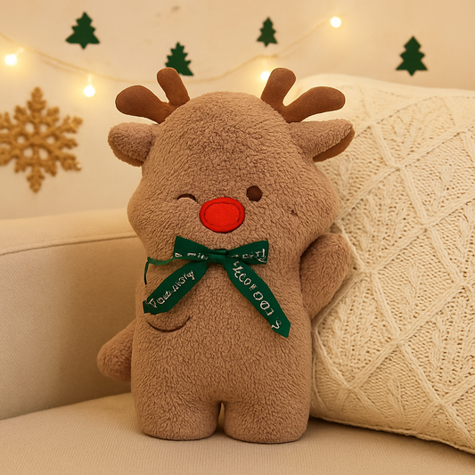 KerstKuss Knuffelkussen met Kerstfiguren – Feestelijke Decoratie