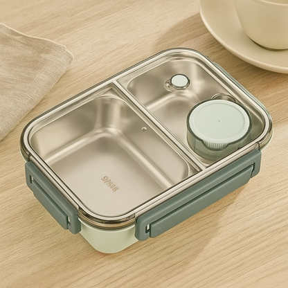 LunchMate Herbruikbare Lunchdoos – Compacte Brooddoos voor Onderweg