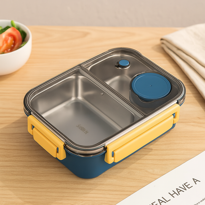 LunchMate Herbruikbare Lunchdoos – Compacte Brooddoos voor Onderweg