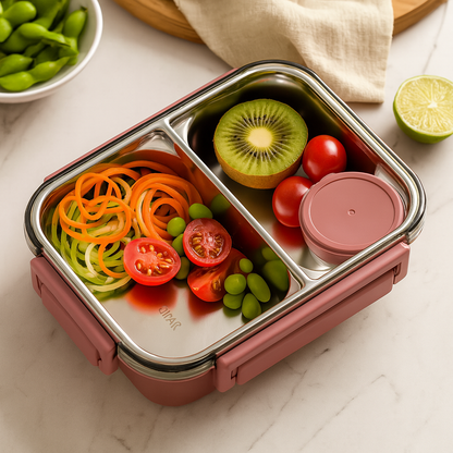 LunchMate Herbruikbare Lunchdoos – Compacte Brooddoos voor Onderweg