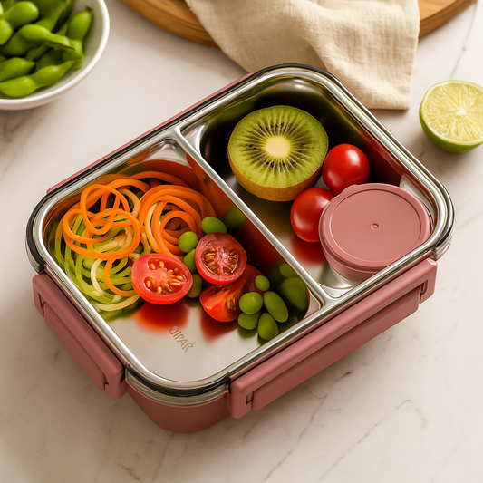 LunchMate Herbruikbare Lunchdoos – Compacte Brooddoos voor Onderweg