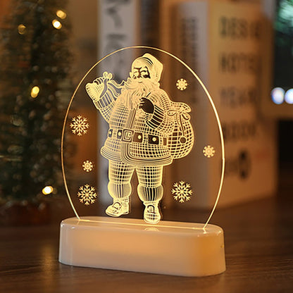 Kerstvenster – LED-sfeerlamp met warm wit licht en USB-aansluiting