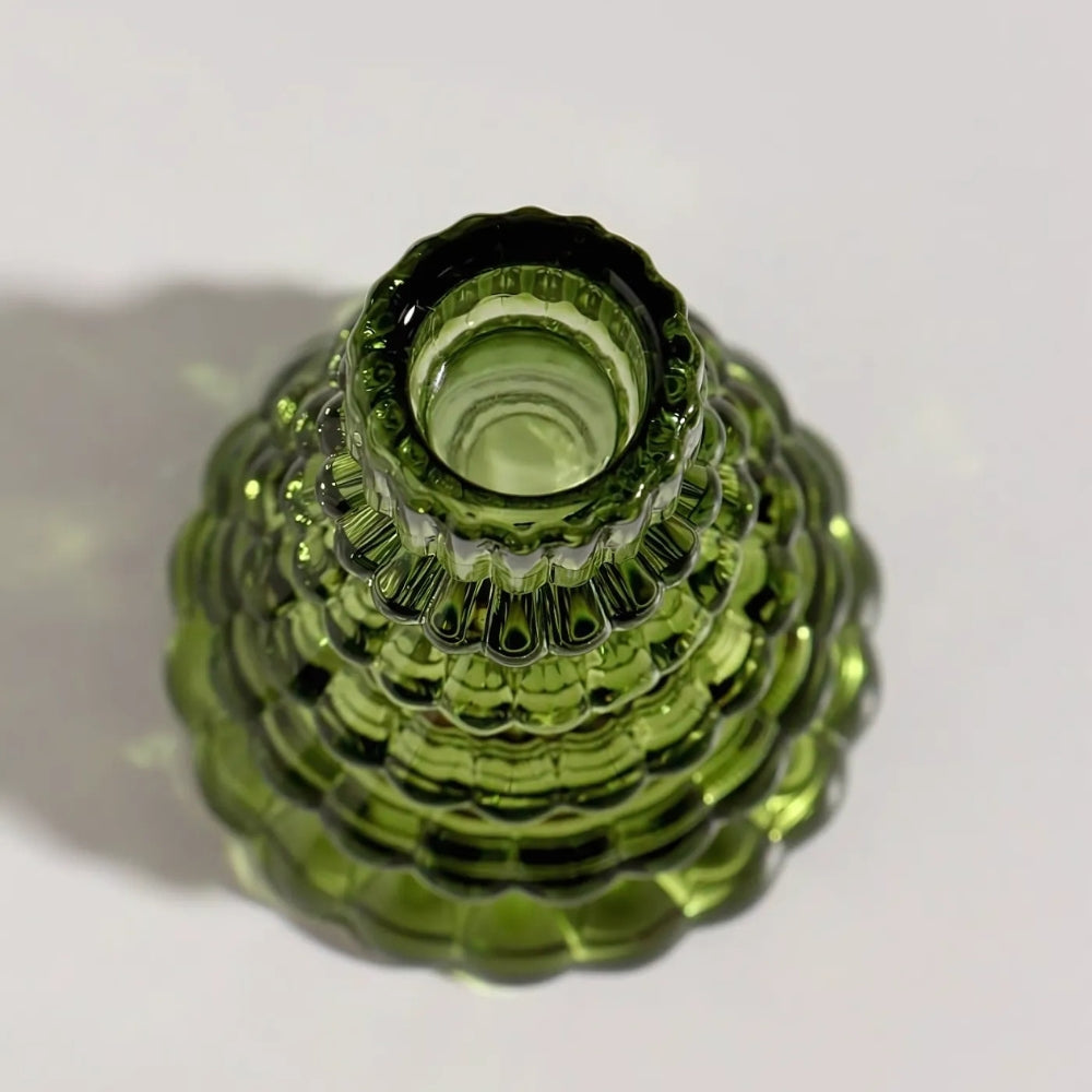 BoomGloed Glazen Kandelaren Set van 3 – Decoratieve Kandelaren