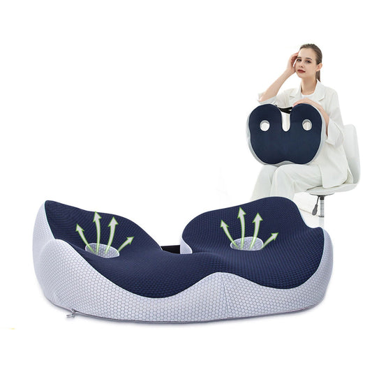 ZitComfort Ergonomisch Zitkussen – Traagschuim voor Lang Zitten