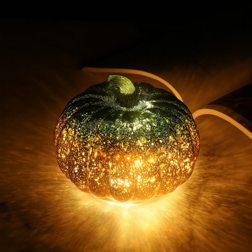 Lunavera Glazen Pompoen LED Decoratie Set voor Halloween