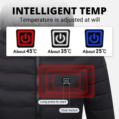 Verwarmde Winterjas Unisex met Accuverwarming – Warme Pufferjas