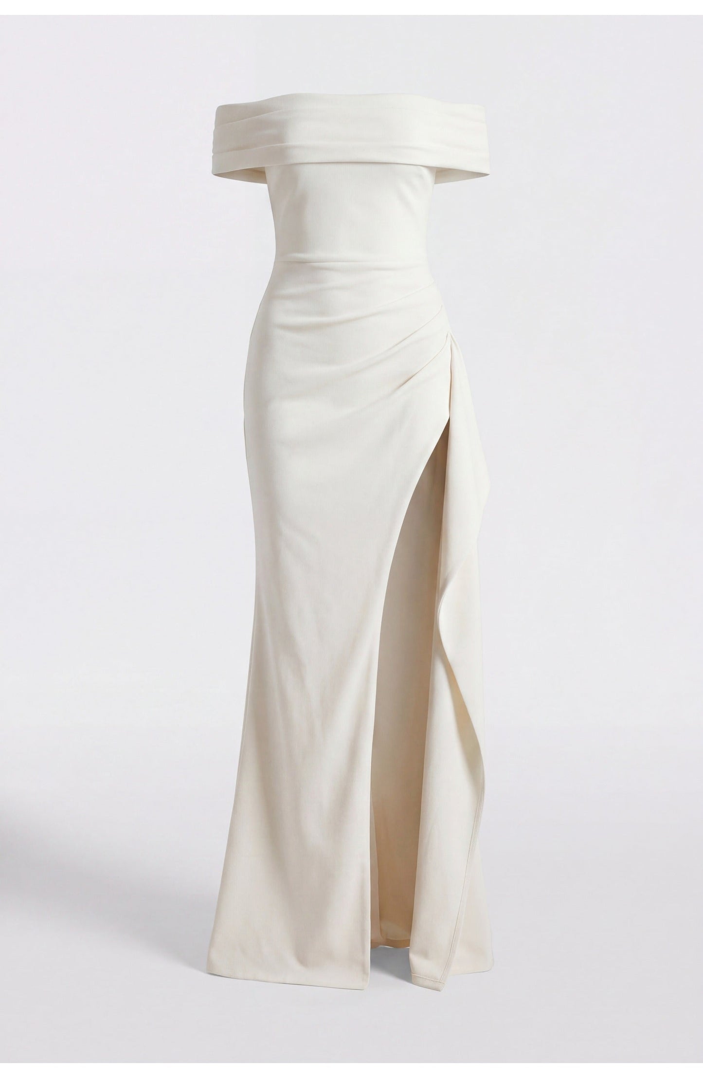 Noordzeegloed Split Elegance Off-Shoulder Maxi Jurk met Split