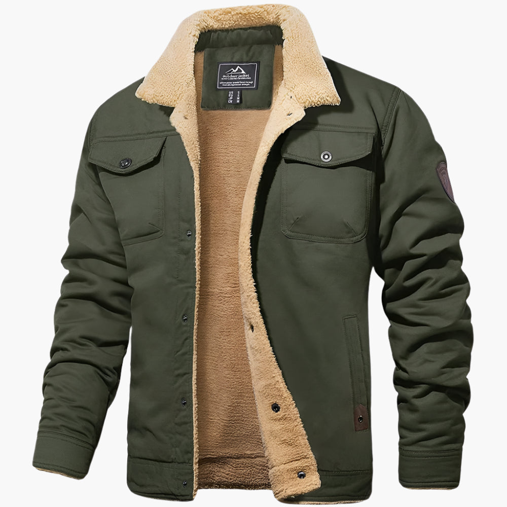 Heren Bomberjack Vintage Winter – Warme en Stijlvolle Casual Jas