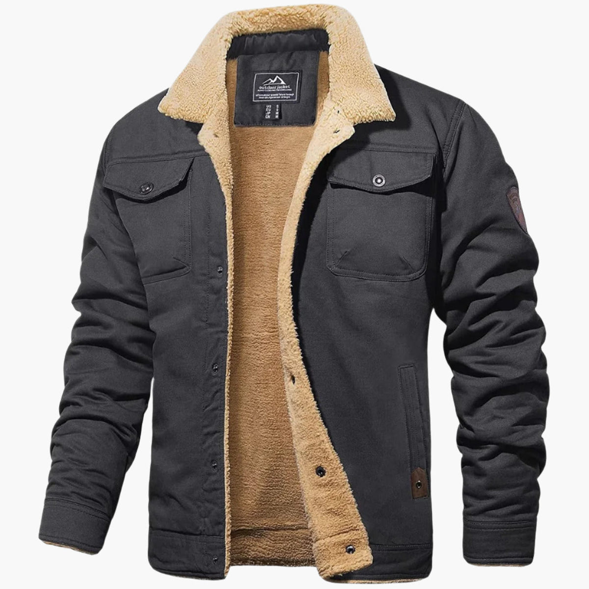 Heren Bomberjack Vintage Winter – Warme en Stijlvolle Casual Jas