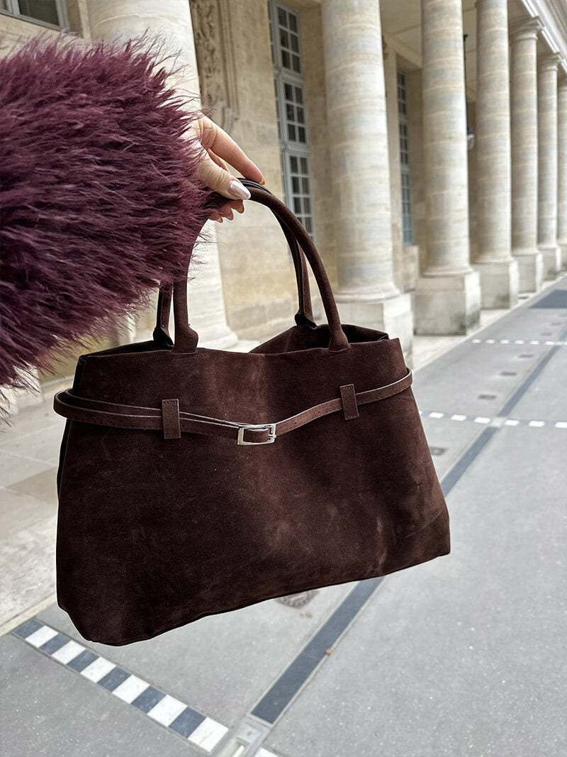 Livia | Luxe Suède Dameshandtas Ruim en Elegant voor Elke Dag
