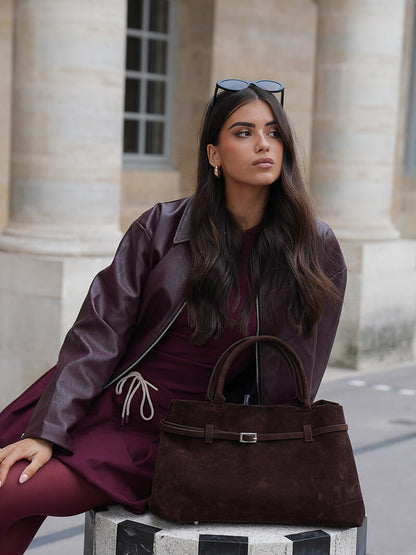 Livia | Luxe Suède Dameshandtas Ruim en Elegant voor Elke Dag