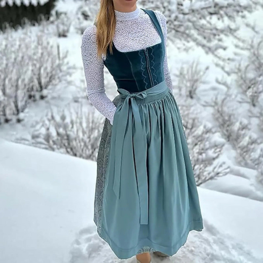 Fenna Geborduurde Dirndl Dames – Traditionele Oktoberfest Jurk