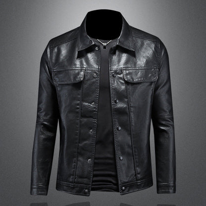 Heren Leren Jas Ravello – Klassiek Jack met Zakdetails
