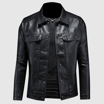 Heren Leren Jas Ravello – Klassiek Jack met Zakdetails