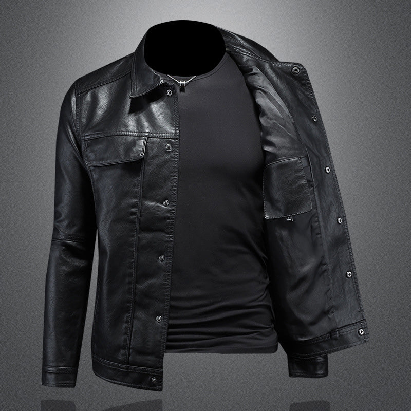 Heren Leren Jas Ravello – Klassiek Jack met Zakdetails