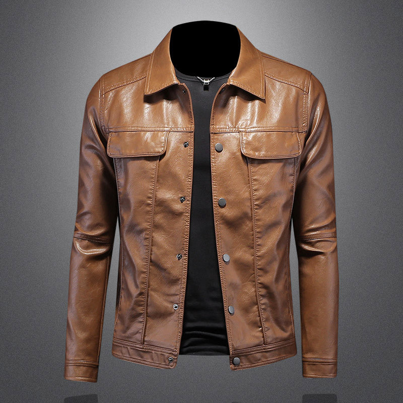 Heren Leren Jas Ravello – Klassiek Jack met Zakdetails