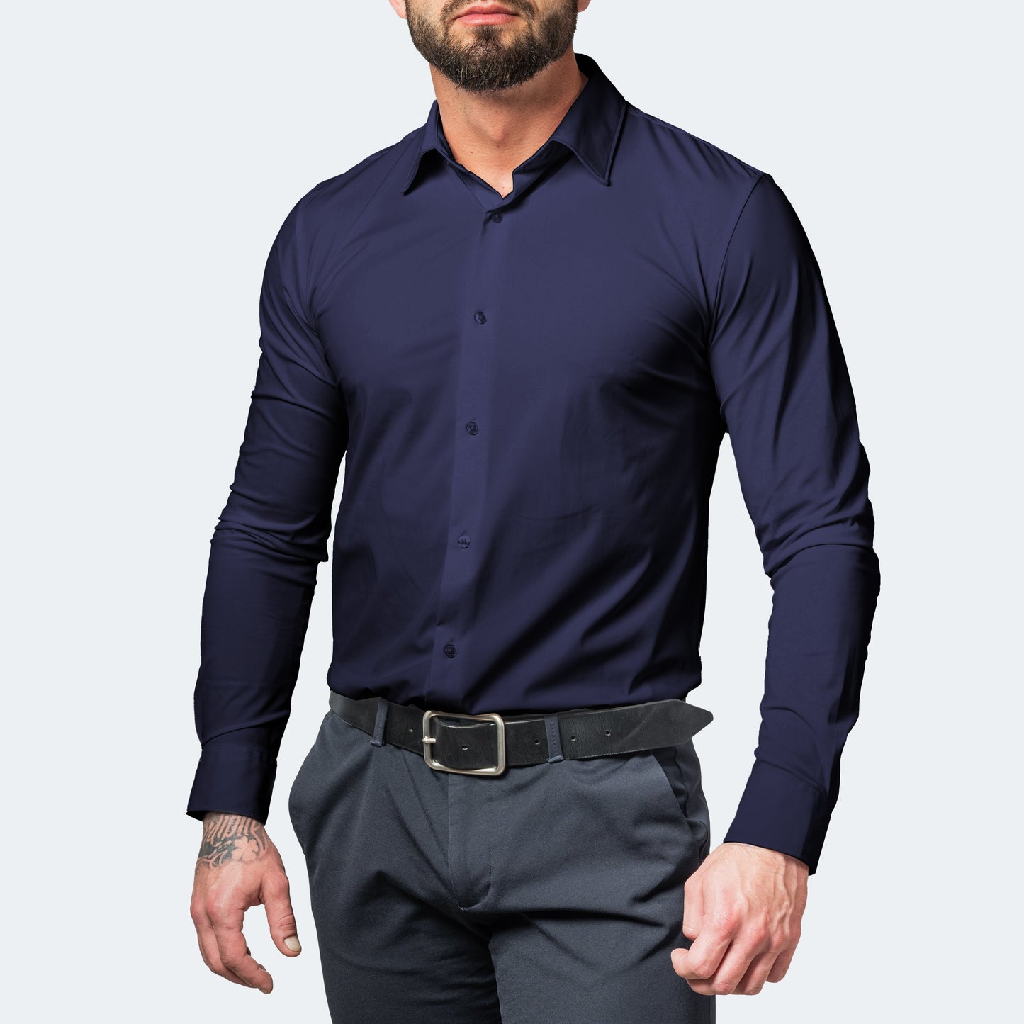 Aurora Flex Comfort Overhemd – Kreukvrij Stretch Heren Shirt
