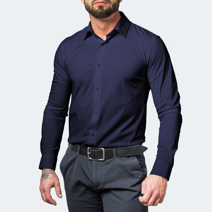 Aurora Flex Comfort Overhemd – Kreukvrij Stretch Heren Shirt