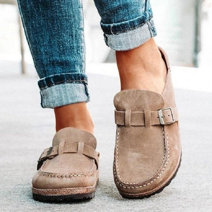 HerLinde Comfort Sandalen Dames Verstelbaar Suède Kork Voetbed