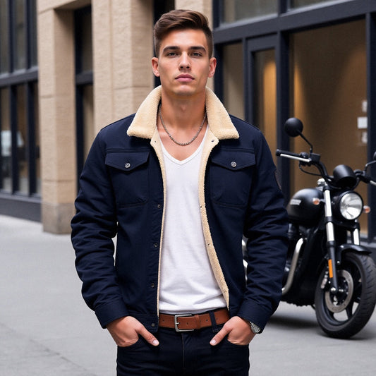 Heren Bomberjack Vintage Winter – Warme en Stijlvolle Casual Jas
