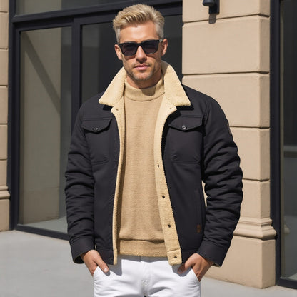 Heren Bomberjack Vintage Winter – Warme en Stijlvolle Casual Jas