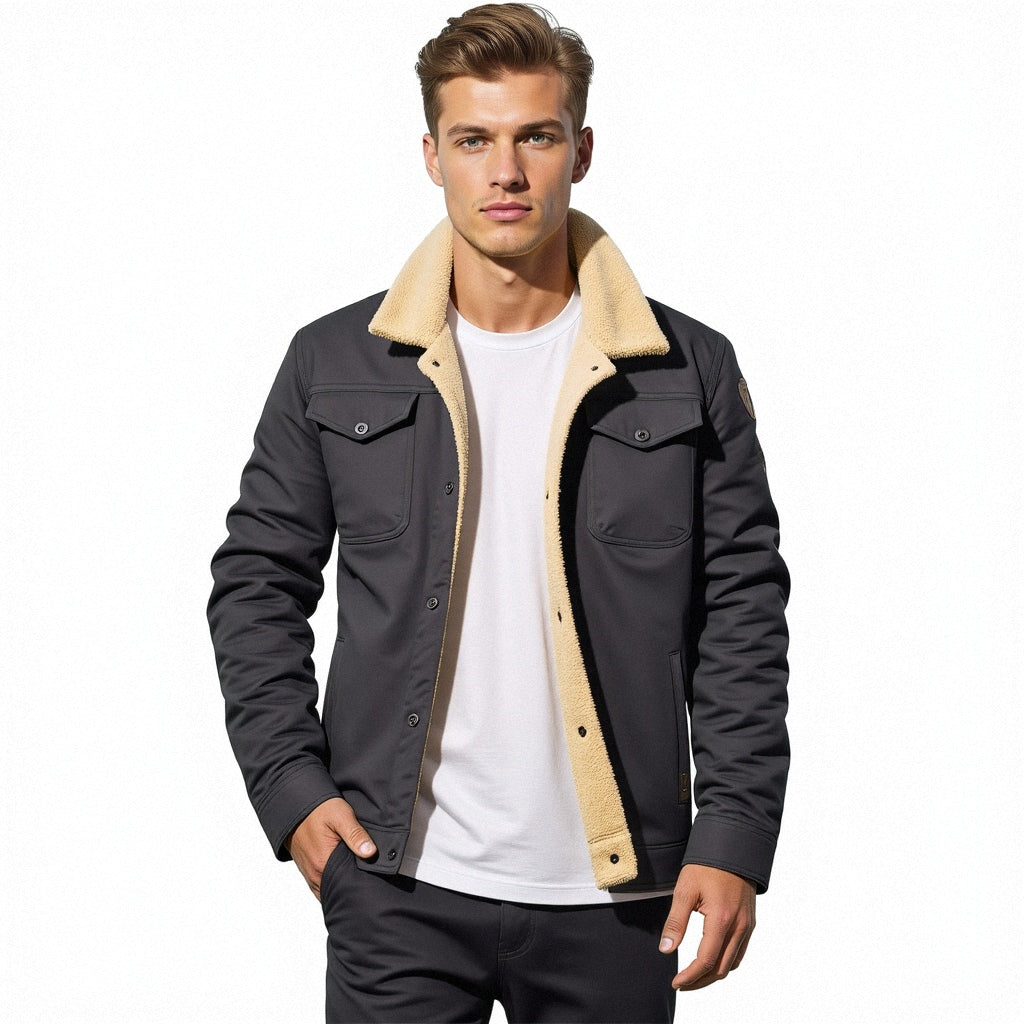 Heren Bomberjack Vintage Winter – Warme en Stijlvolle Casual Jas
