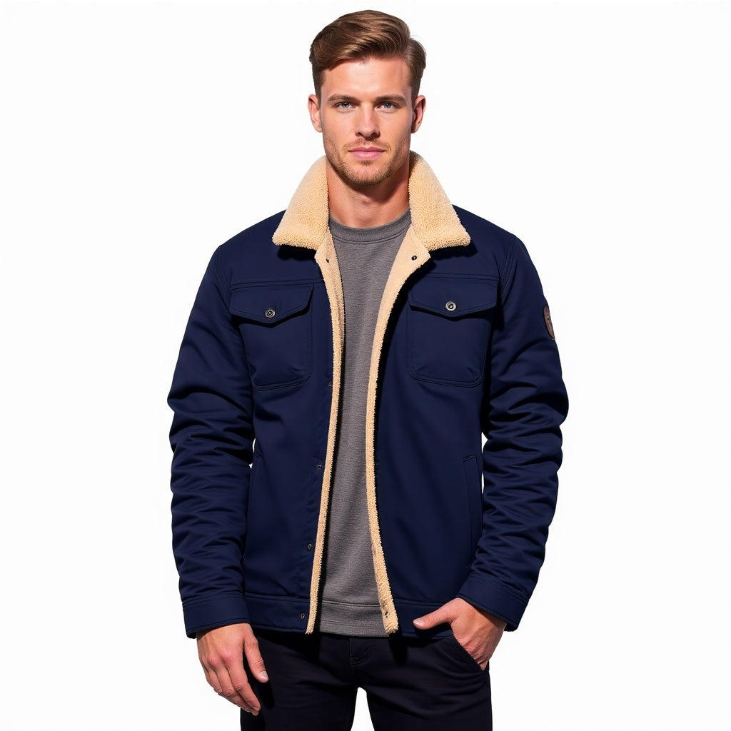 Heren Bomberjack Vintage Winter – Warme en Stijlvolle Casual Jas